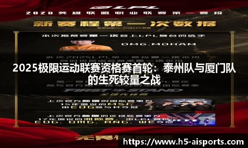 2025极限运动联赛资格赛首轮：泰州队与厦门队的生死较量之战